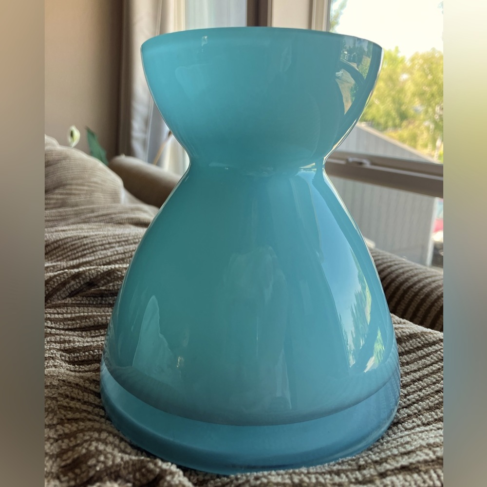 Sky Blue Glass Vase